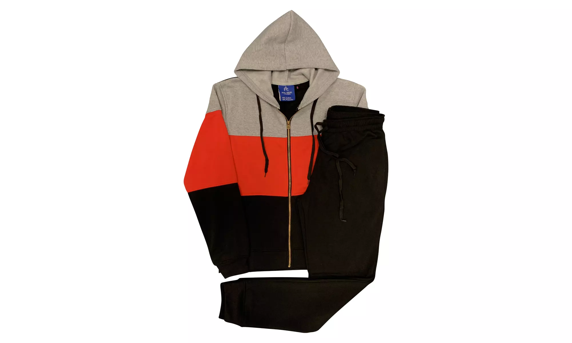 Women's 2-Piece Fleece Sweatsuit Jogger Colorful Sweat Jacket & Sweatpants 