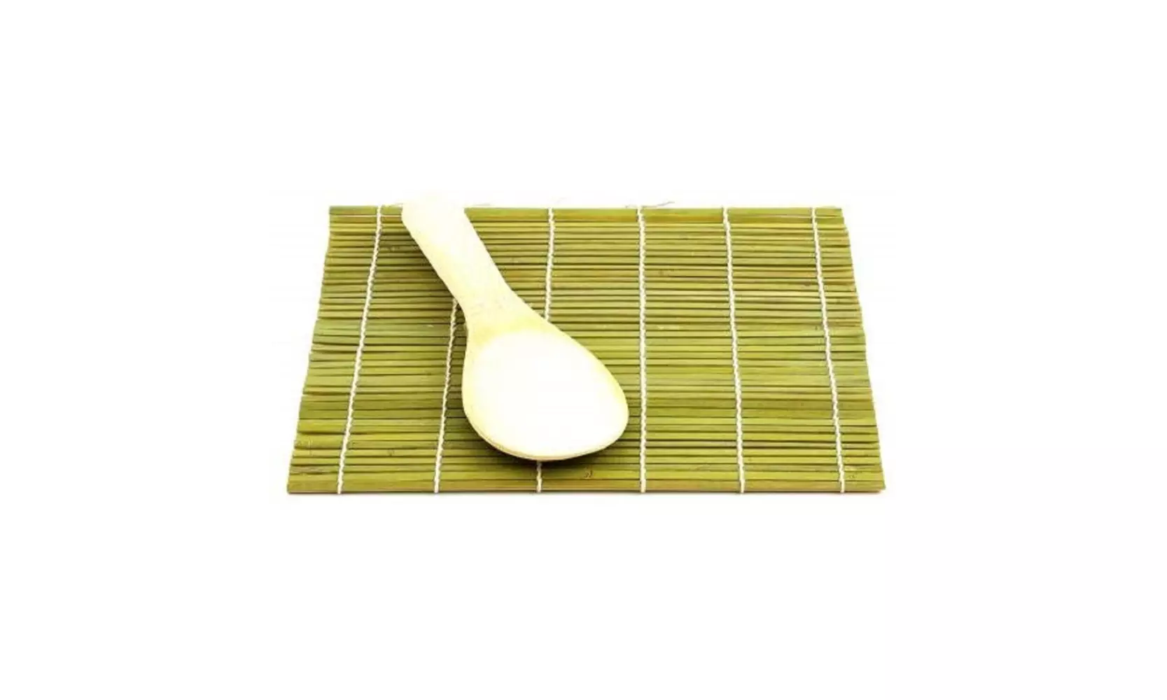 Helens Asian Kitchen 97025 Natural Bamboo Sushi Mat with Paddle - Second Medium