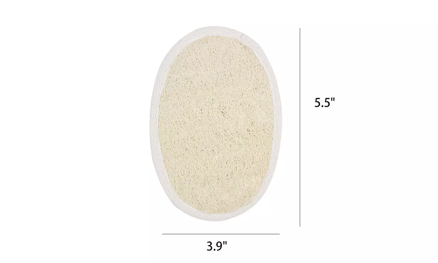  Exfoliating Loofah Pad Natural Face Luffa Body Sponge Scrubber Brush Bath Set