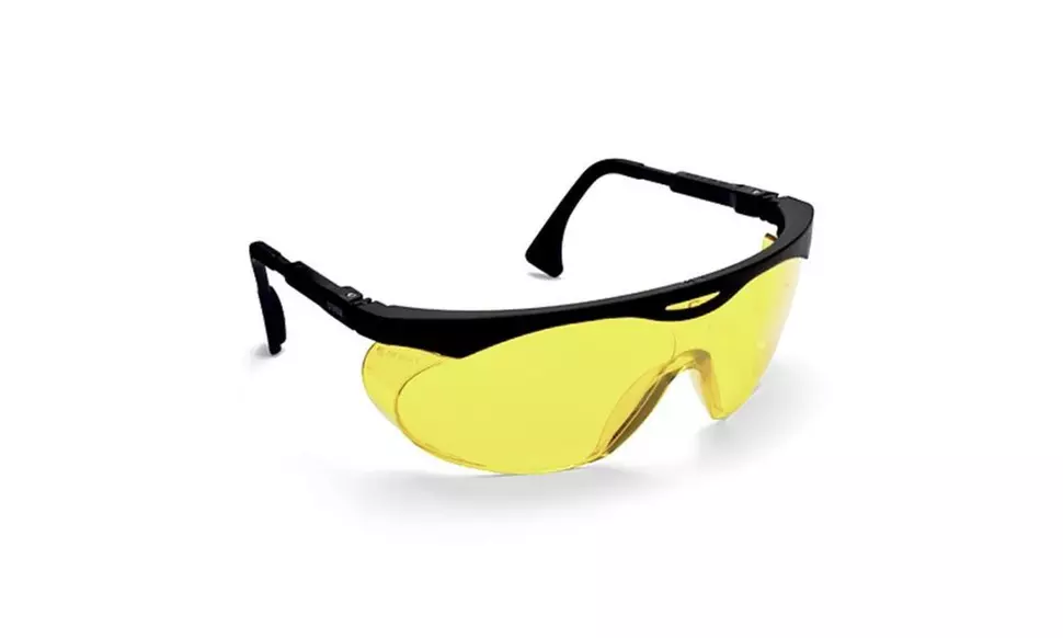Uvex Skyper Safety Glasses, Black Frame, Amber Lens, Ultra-Dura Hardcoat #S1902 - Second Medium