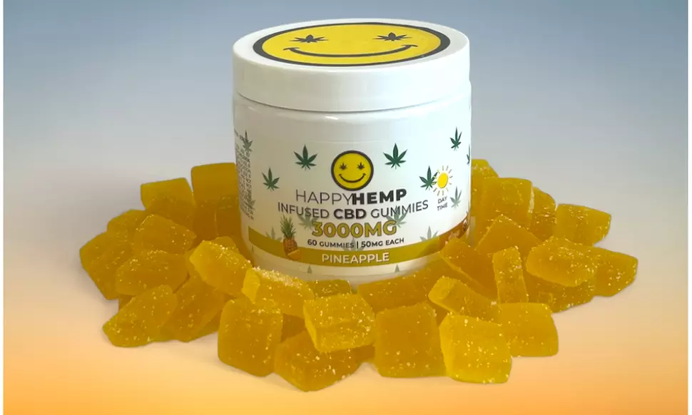 Happy Hemp Infused CBD Gummies Broad Spectrum CBD Gummies - Multiple Flavors