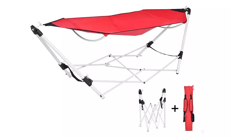 Portable Hammock Cot with Stand-Folds - Second Medium