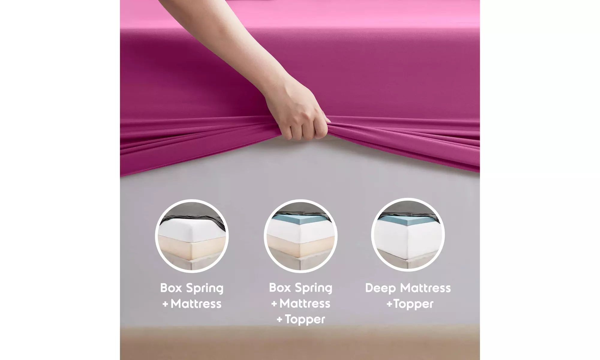 Nestl Split King Extra Soft Microfiber Deep Pocket Bed Sheet Set - 5 Piece