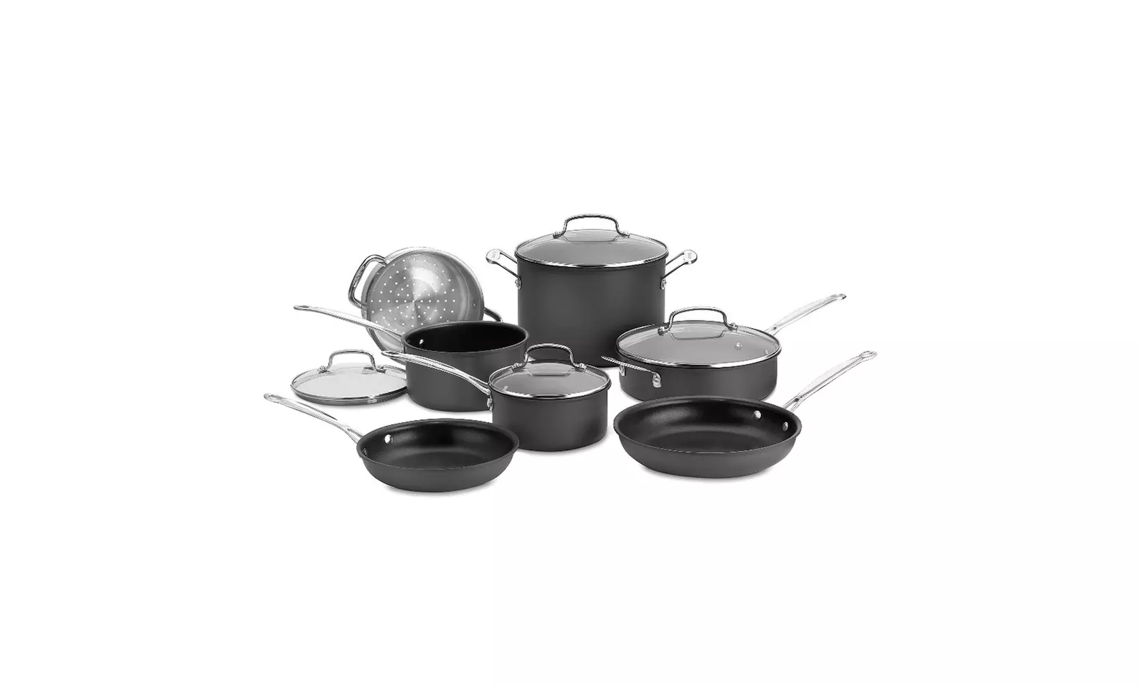 Cuisinart Chefs Classic Nonstick Hard-Anodized 11-Piece Cookware Set - Primary Image