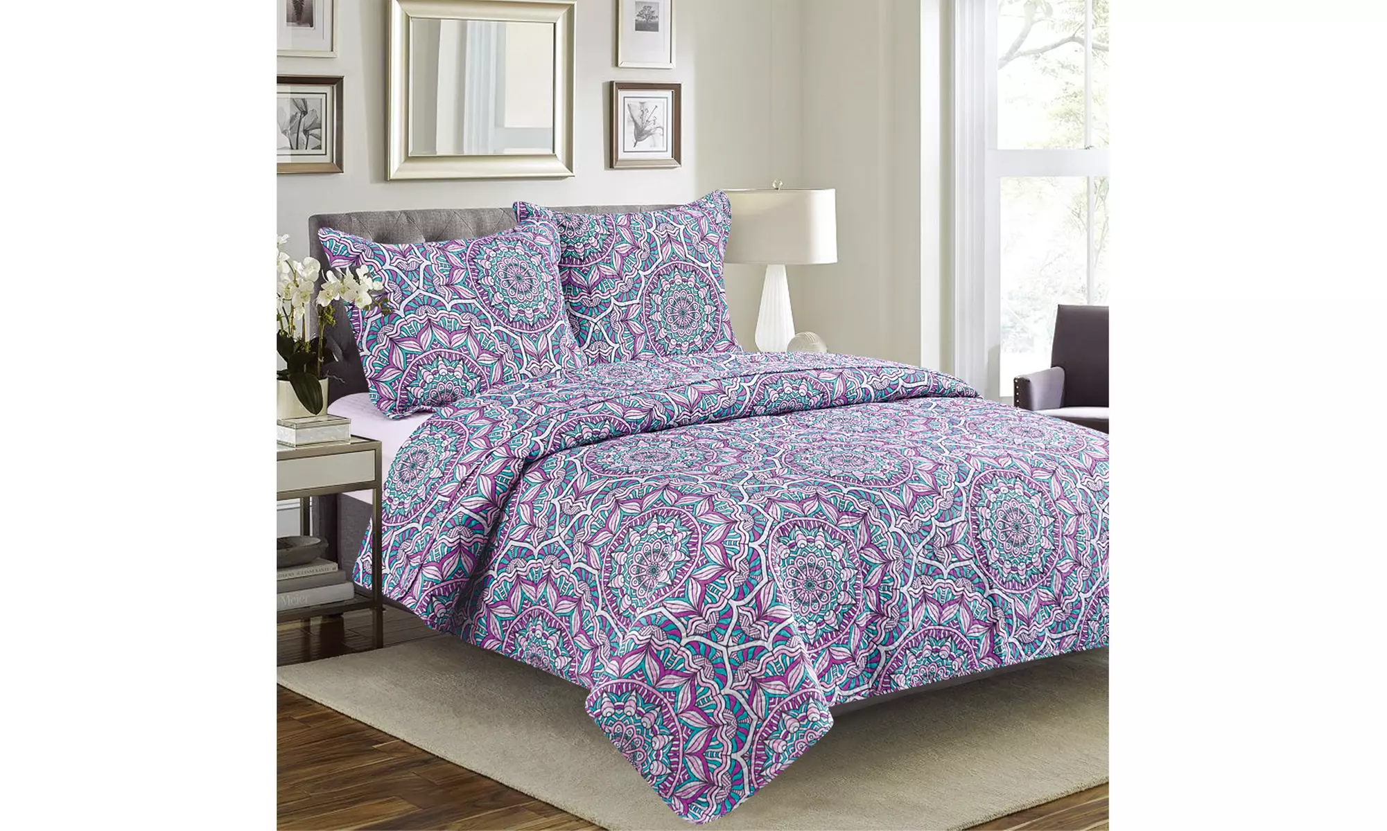 Glory Home Design - Fall Geo Quilt Set Collection - Assorted Patterns - Primary Image
