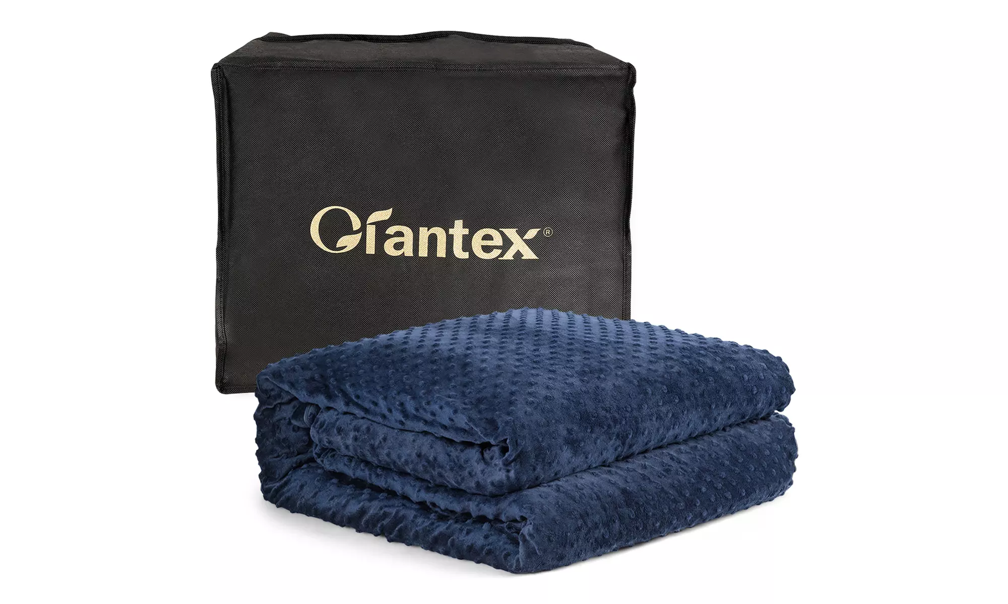 Costway 15/20/25lbs Weighted Blanket Removable Soft Crystal Cover,Glass Bead