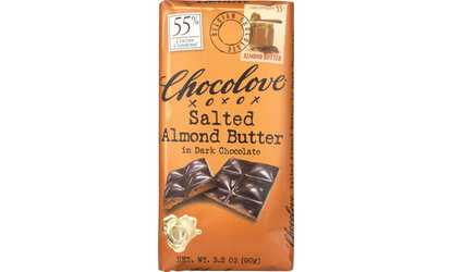 CHOCOLOVE SALTED ALMOND BUTTER IN DARK CHOCOLATE ( 10 - 3.2 OZ )