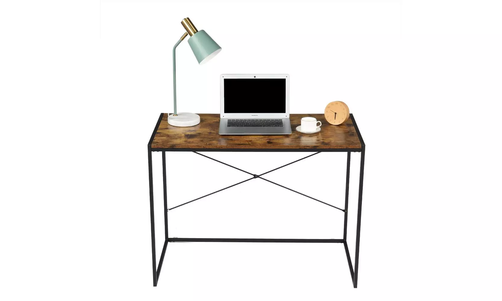 Modern Computer Desk PC Workstation with Metal Leg Writing Study - Primary Image