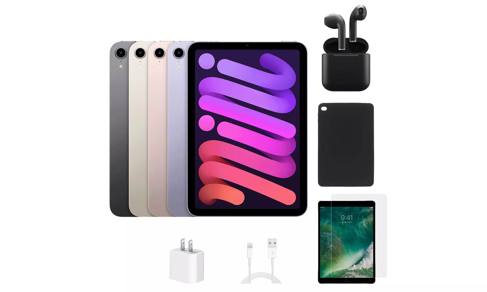 Apple iPad Mini 6 Wi-Fi  64GB 256GB Bundle - A-Grade Refurbished - Primary Image