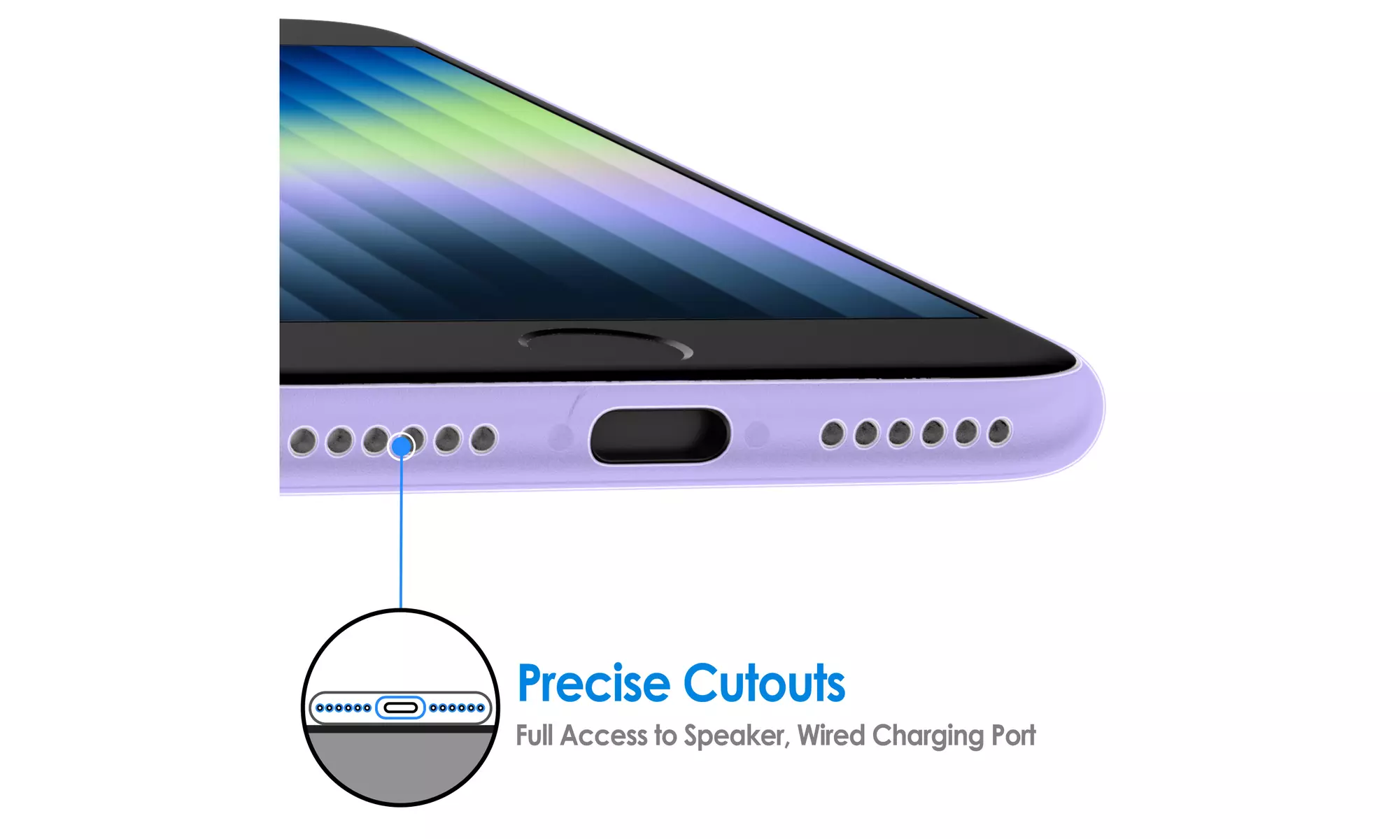 Ultra Slim Matte Hard Case for iPhone 8/7/SE 3/2, Camera Lens Cover Protection