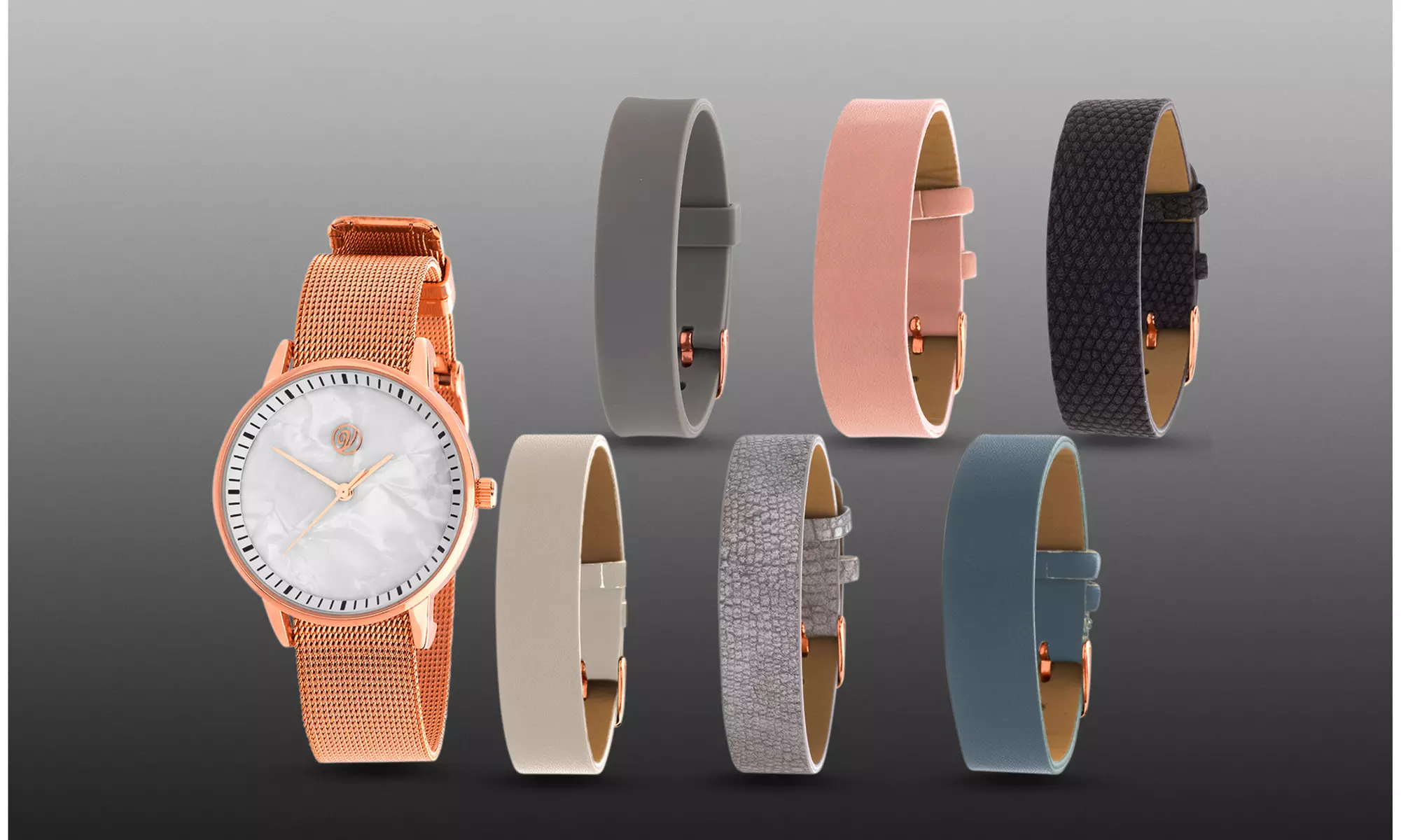 Mesh Interchangeable Band Watch Set - Primary Image