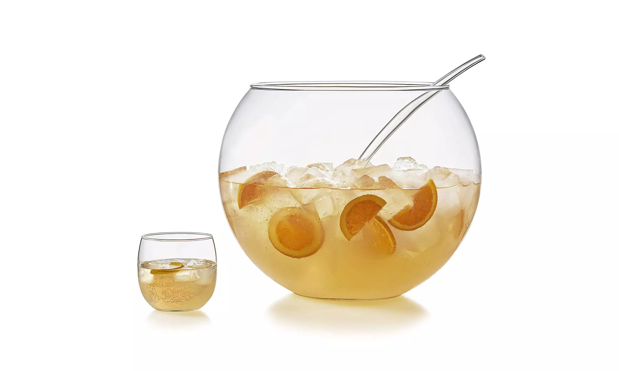 Libbey Selene Punch Bowl Set with 8 Punch Glasses, Punch Bowl and Ladle  - Primary Image