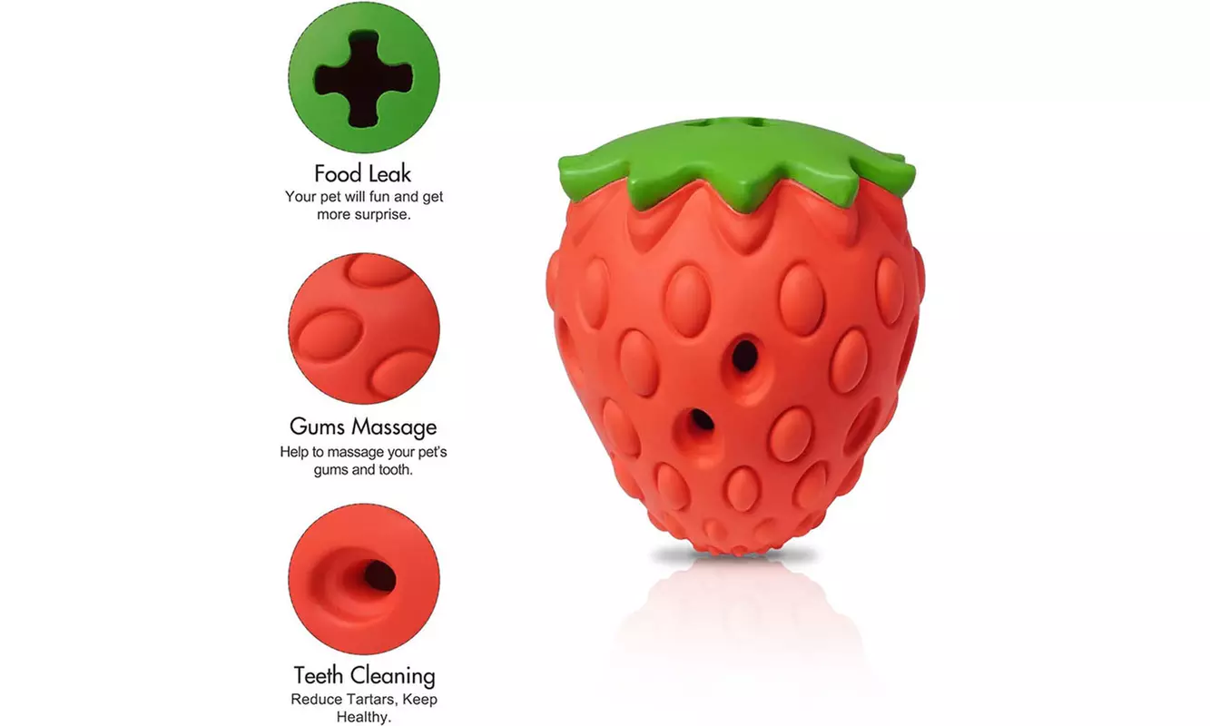 Durable Puppy Feeder Chew Toys Food Dispensing Toys for Teeth Cleaning IQ Treat