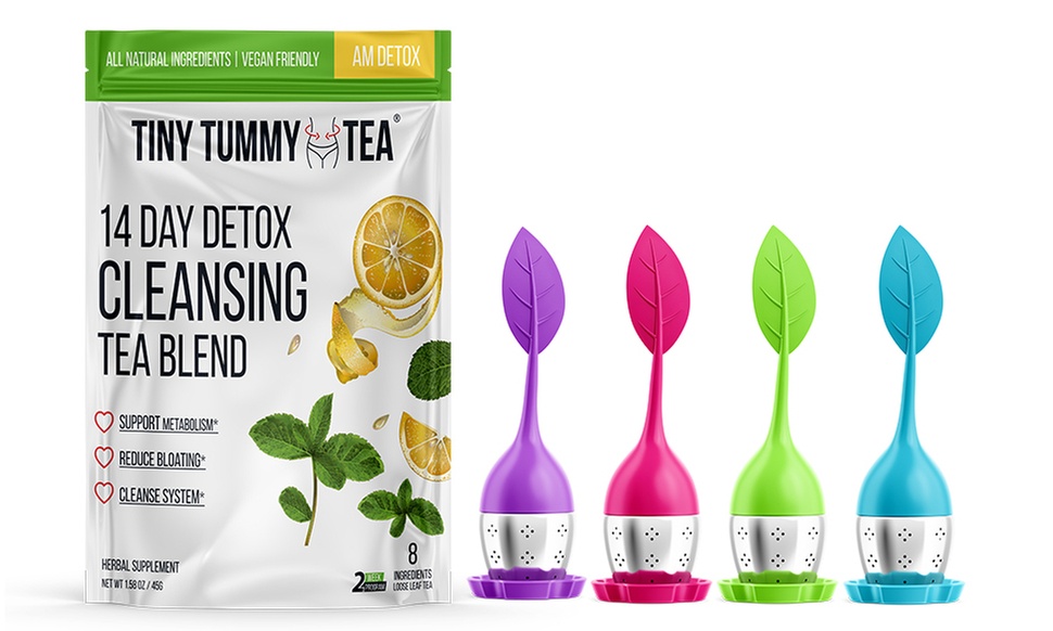 Tiny Tummy Cleanse Detox Tea with Infuser (2 Week Supply)