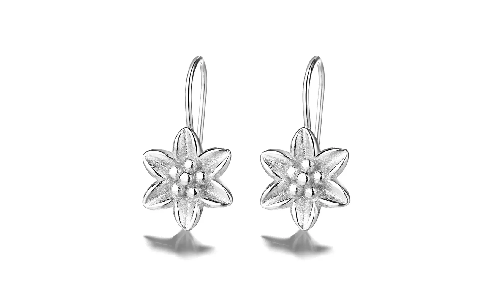 Sterling Silver Lilly Leverback Earrings
