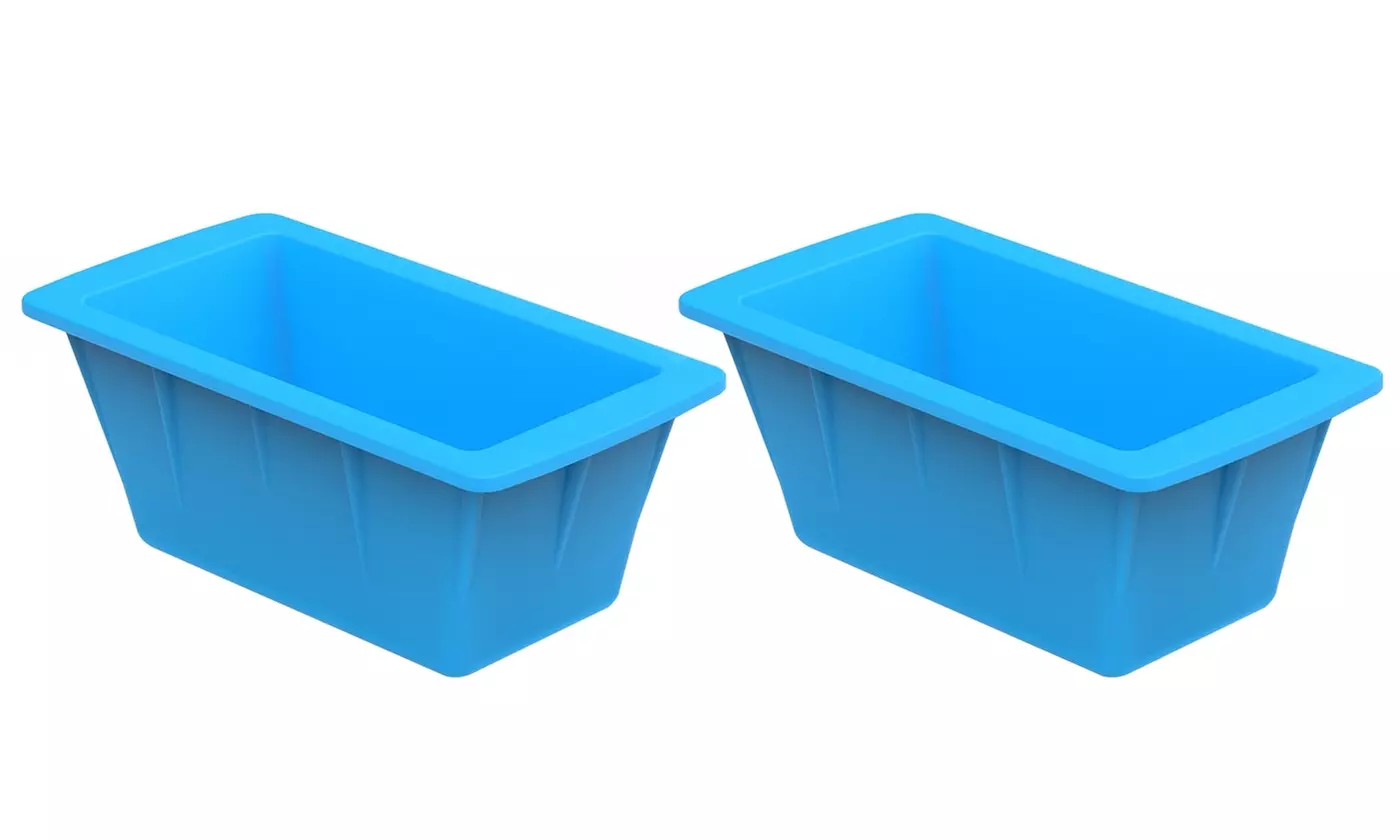 NewHome Ice Block Molds 6.6lb Silicone Large Ice Cube Mold for Coolers (2-Pack)