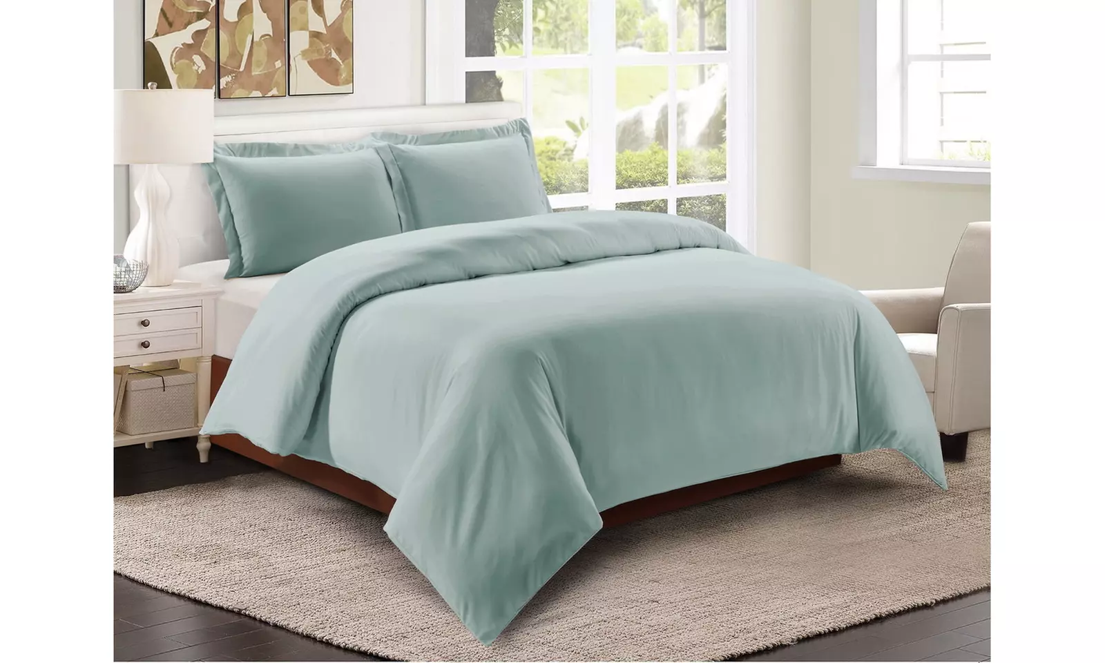 1800 Count Egyptian Comfort Feel 3 Piece Very Soft Duvet Cover Set for Comforter