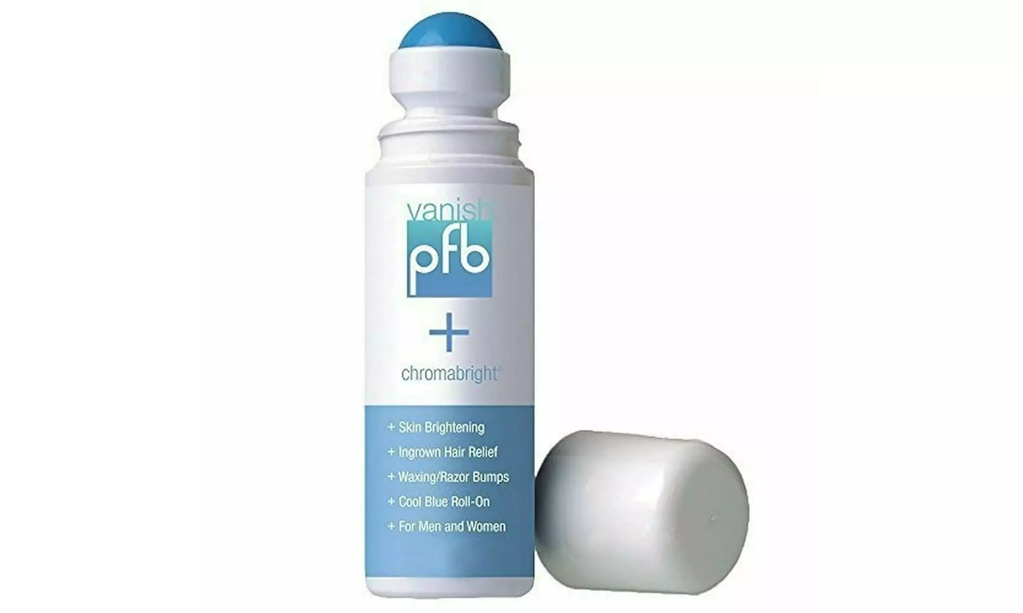 PFB Vanish Chromabright Razor Bump Stopper, Roll On Formula 3.3 oz (1 or 2-Pack) - Primary Image