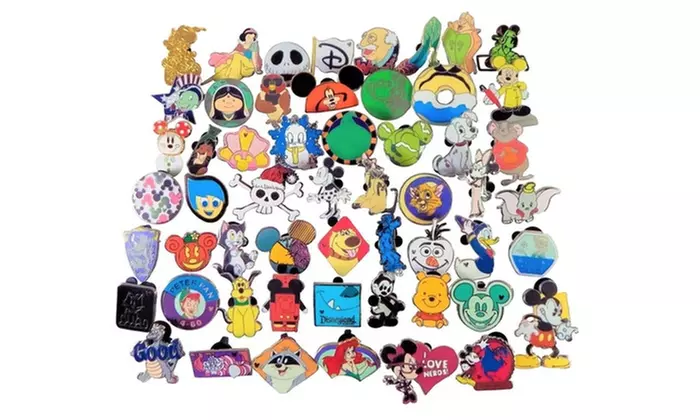 Disney Pin Trading 30 Assorted Pin Lot - Brand NEW Pins - No Doubles - Primary Image
