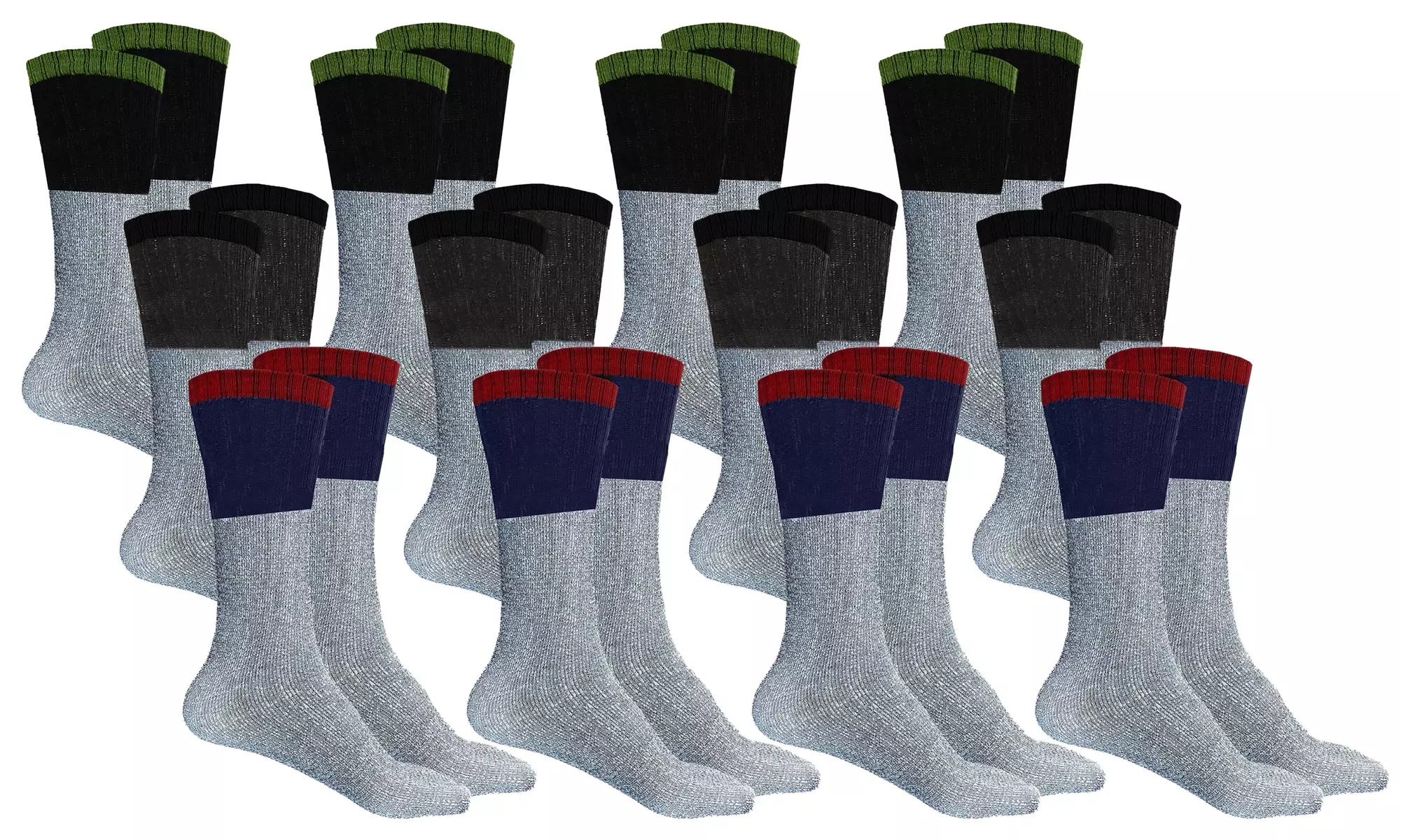 Men's Thermal Insulated Heat Retaining Winter Tube Socks (Multi-Pack)