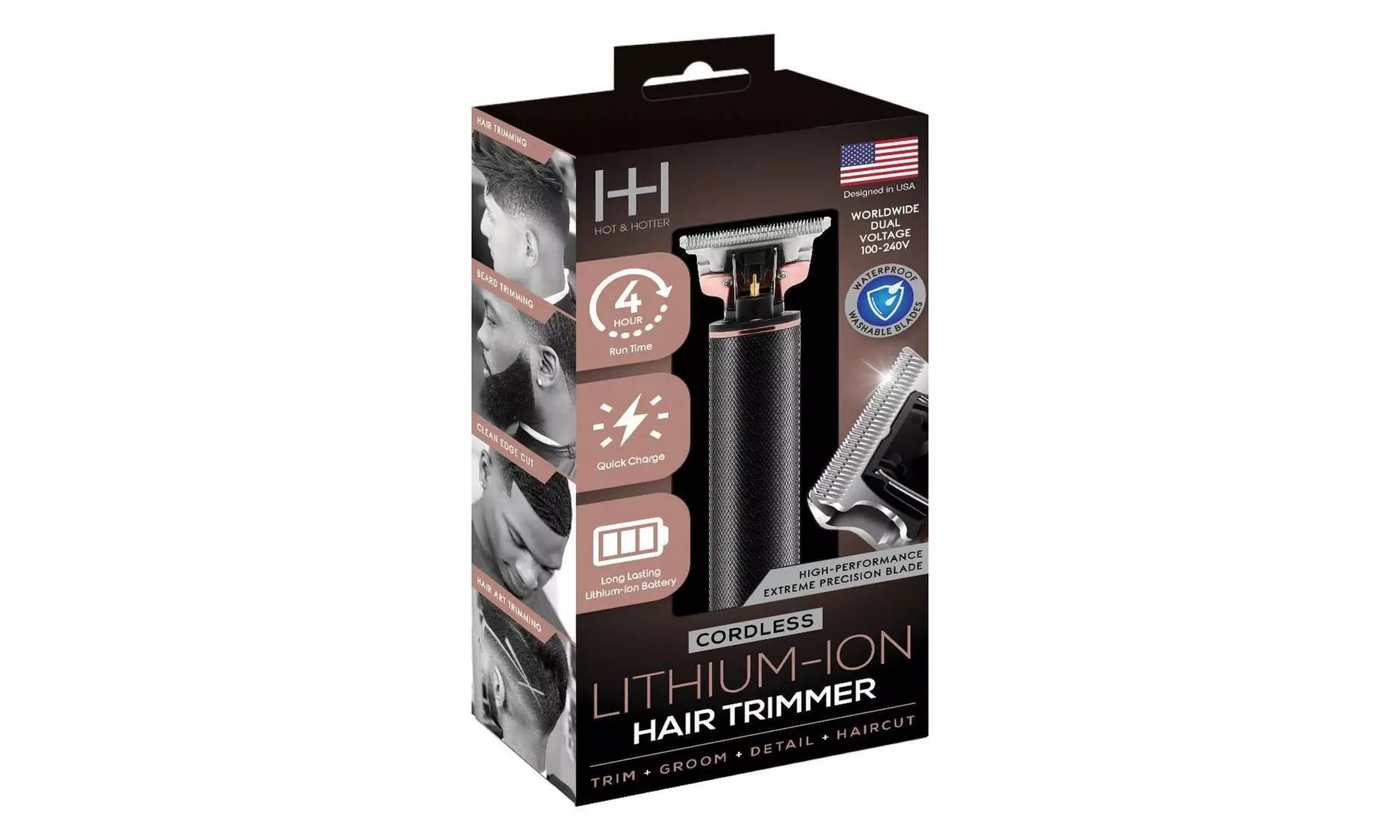 High Performance Extreme Precision Blade Cordless Lithium-Ion Hair Trimmer