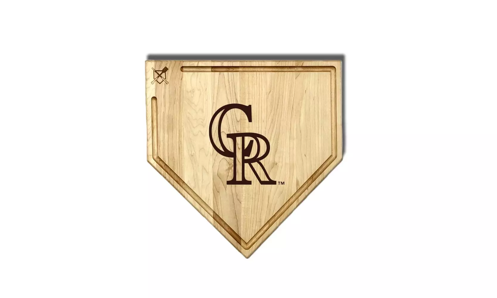 MLB 12-Inch or 17-inch Wooden Home Plate Cutting Board