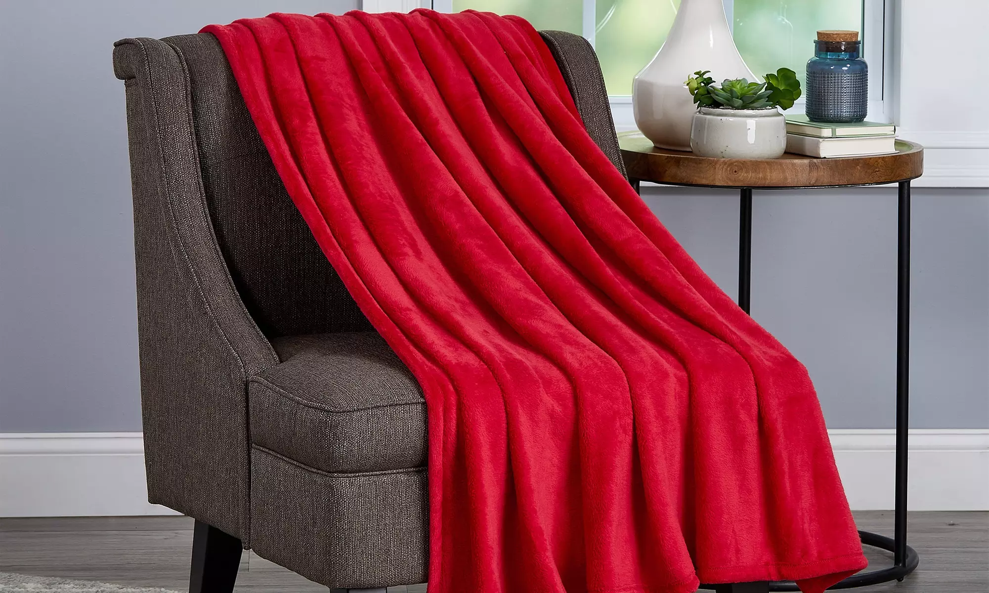 Oversized Microfiber Velvet Throw Blanket. Multiple Colors Available. - Primary Image