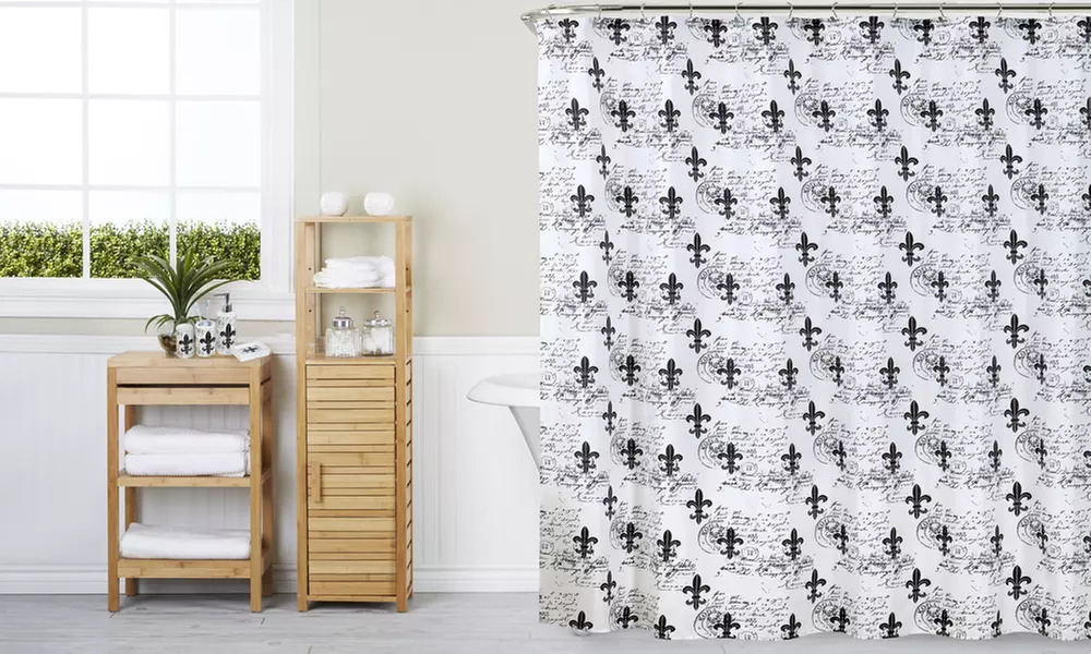 Matching Shower Curtain and Bath Accessories Set (18-Piece) - Primary Image