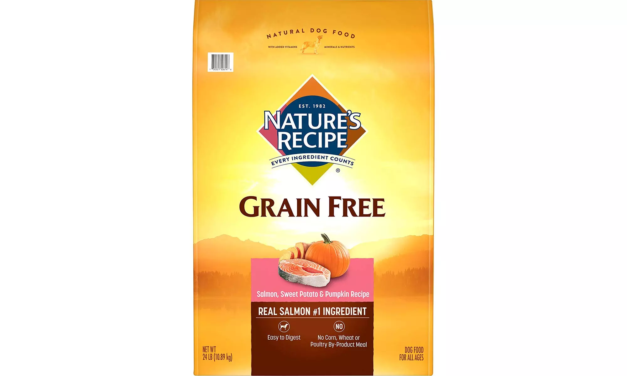 Nature's Recipe Dry Dog Food Salmon, Sweet Potato & Pumpkin Recipe, Net Wt 24lb - Primary Image