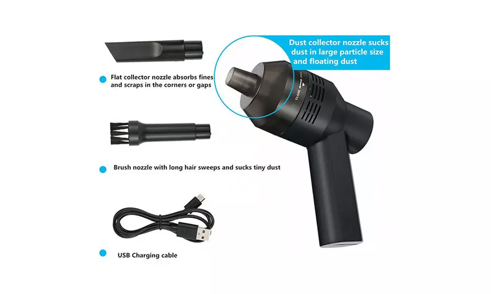 Portable Air Duster Electric Cleaner Cleaning Blower For Cars PCs Keyboard