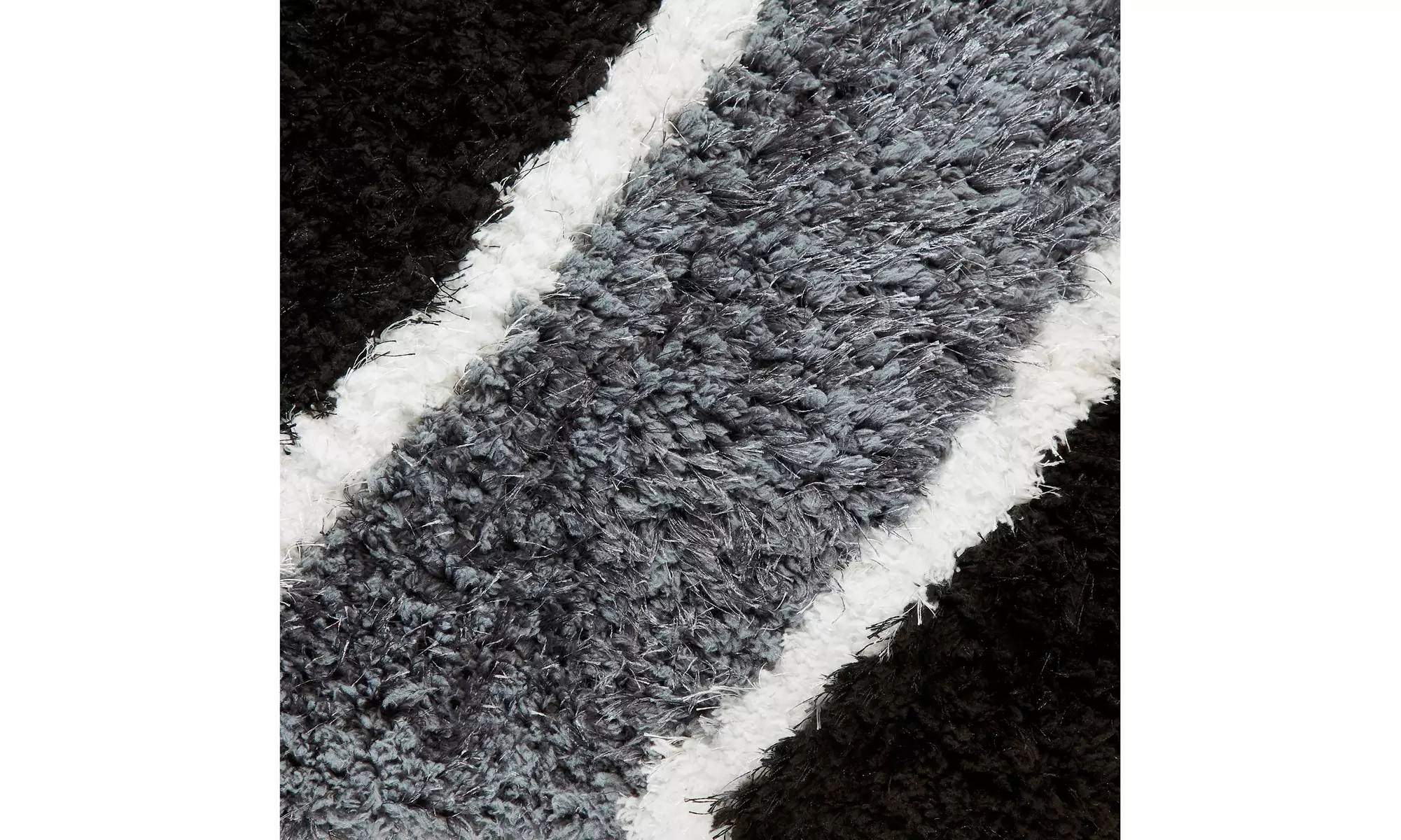 Superior Ogee Shag Hand-Tufted Geometric Wave Runner & Area Rug  - Primary Image