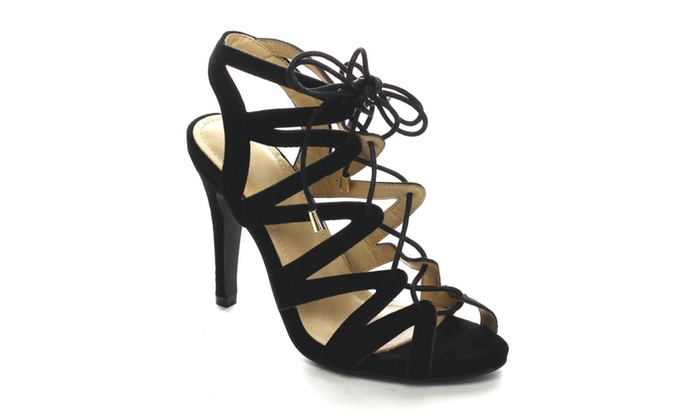 beston ab15 s lace up caged stiletto dressing high heels groupon beston ab15 s lace up caged stiletto dressing high heels groupon