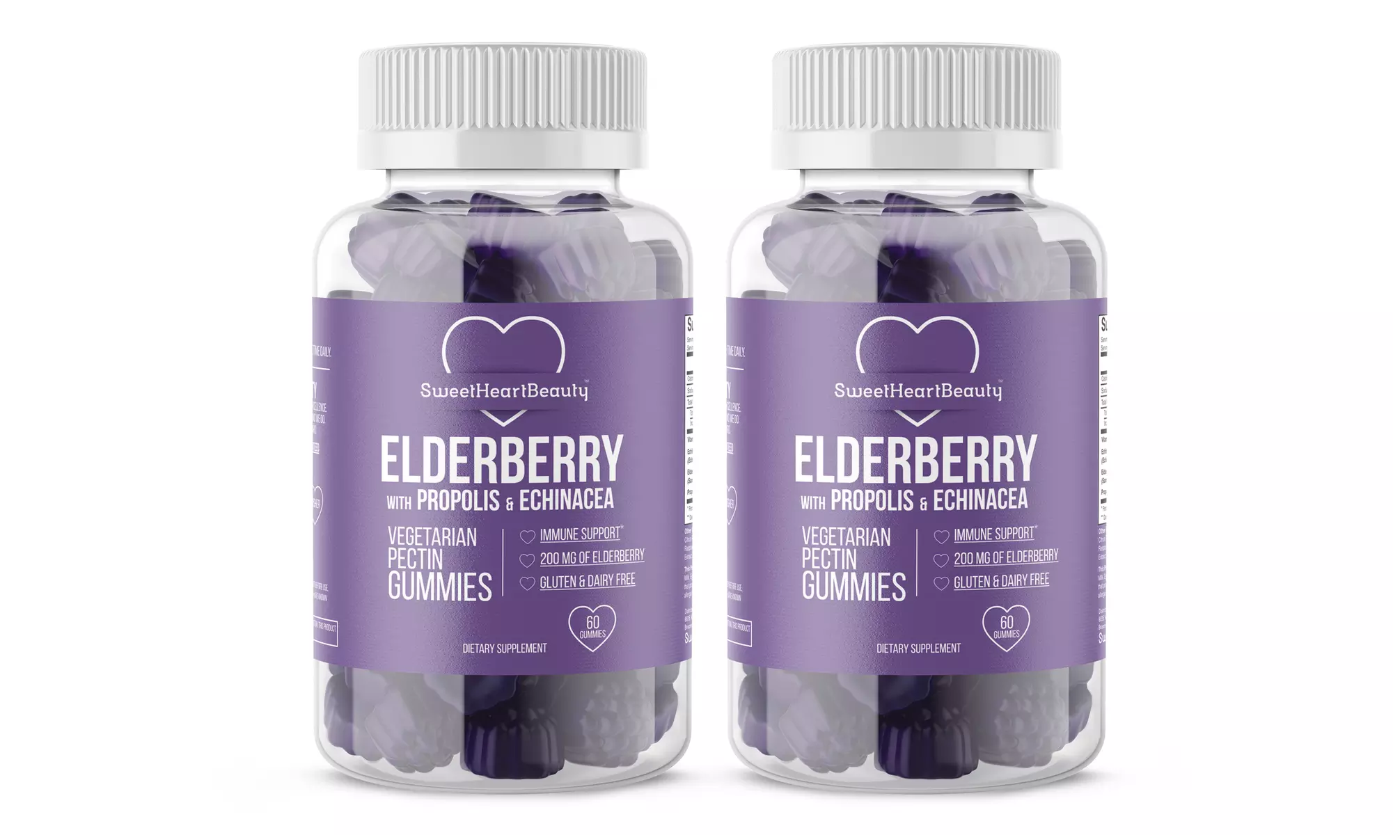 Elderberry Gummies with Vitamin C, Echinacea & Propolis (1- or 2- Pack) - Primary Image