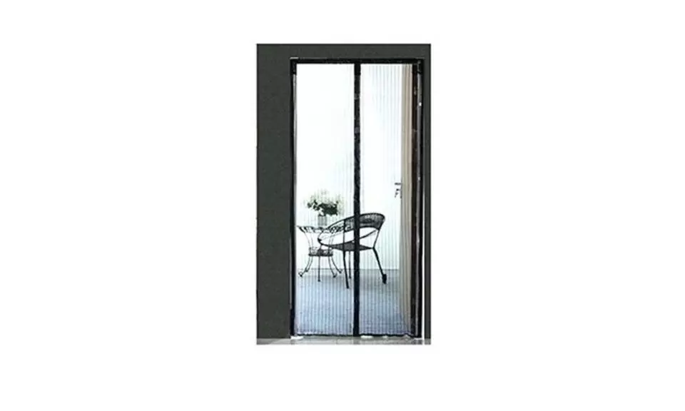 Screen Door Hands-Free Black - Magic Mesh magnets For Pets STOP Bug Mosquito Fly - Primary Image
