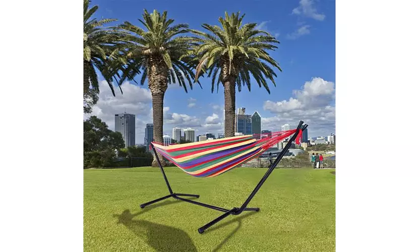 2 Person Portable Hammock Chair w/Stand 3 Color - Primary Image