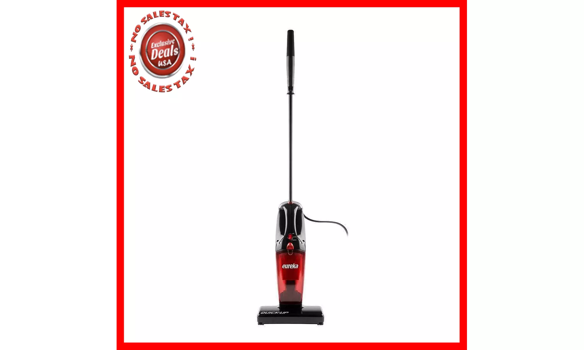 Eureka 2-in-1 Quick-up Bagless Stick Vacuum Cleaner Handheld Motorized Brush ... - Primary Image
