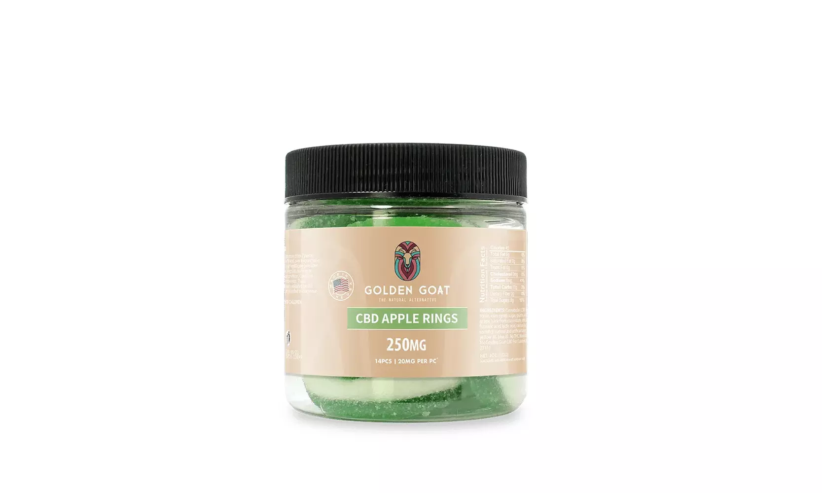 High Potency CBD Infused Variety Gummy Rings (250MG - 12,000MG) by Golden Goat