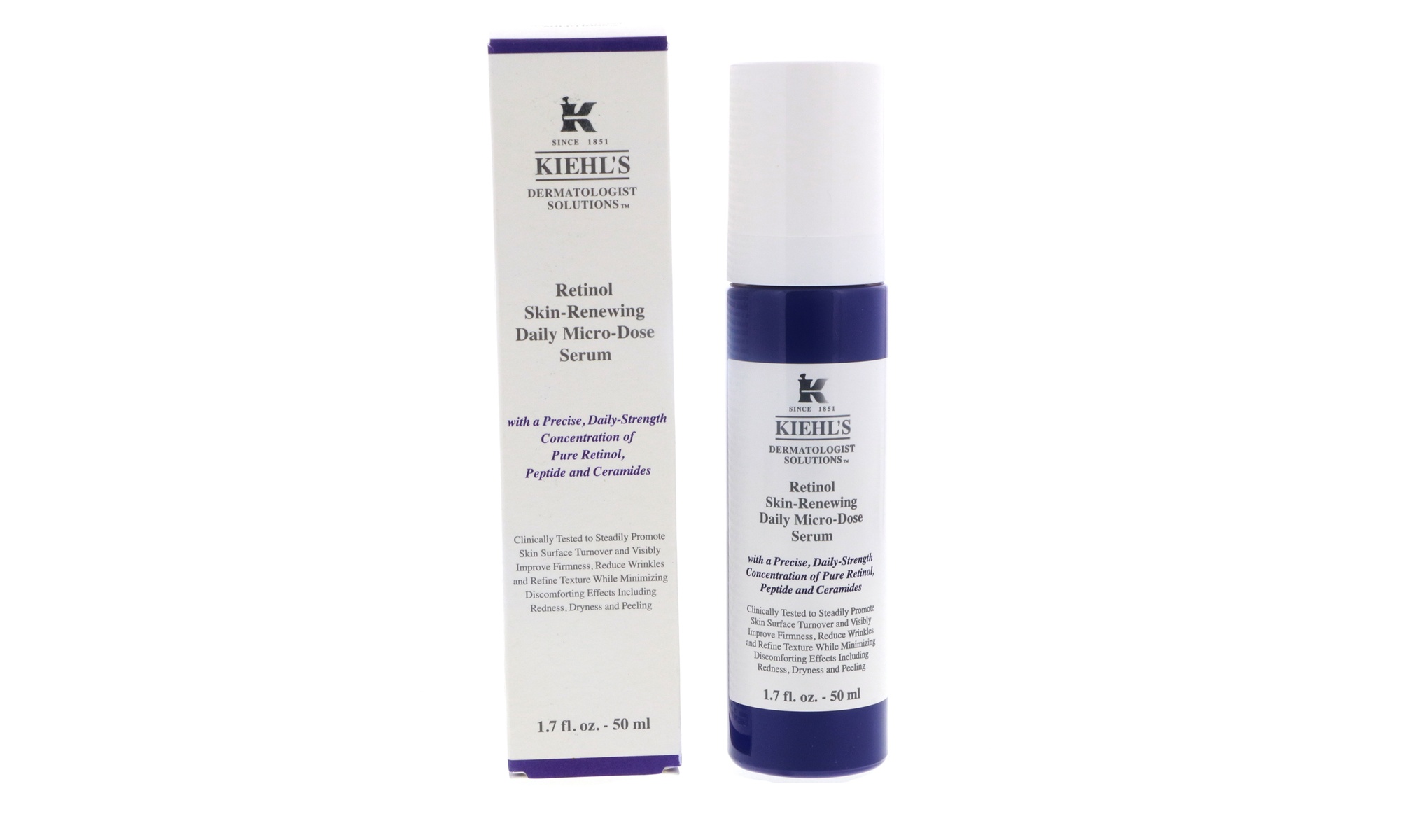 Kiehl's Micro-Dose Anti-Aging Retinol Serum with Ceramides & Peptide, 1.7 oz