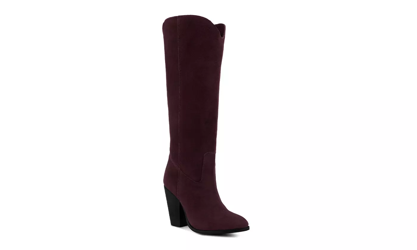 Rag & Co Great-Storm Leather Cowboy Boots
