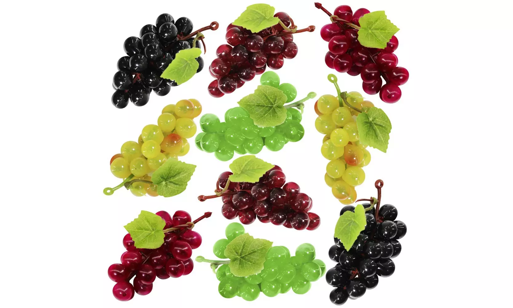 Artificial Grapes Mini Grape Clusters Rubber Grape Bundles Decorative Grapes - Image 2