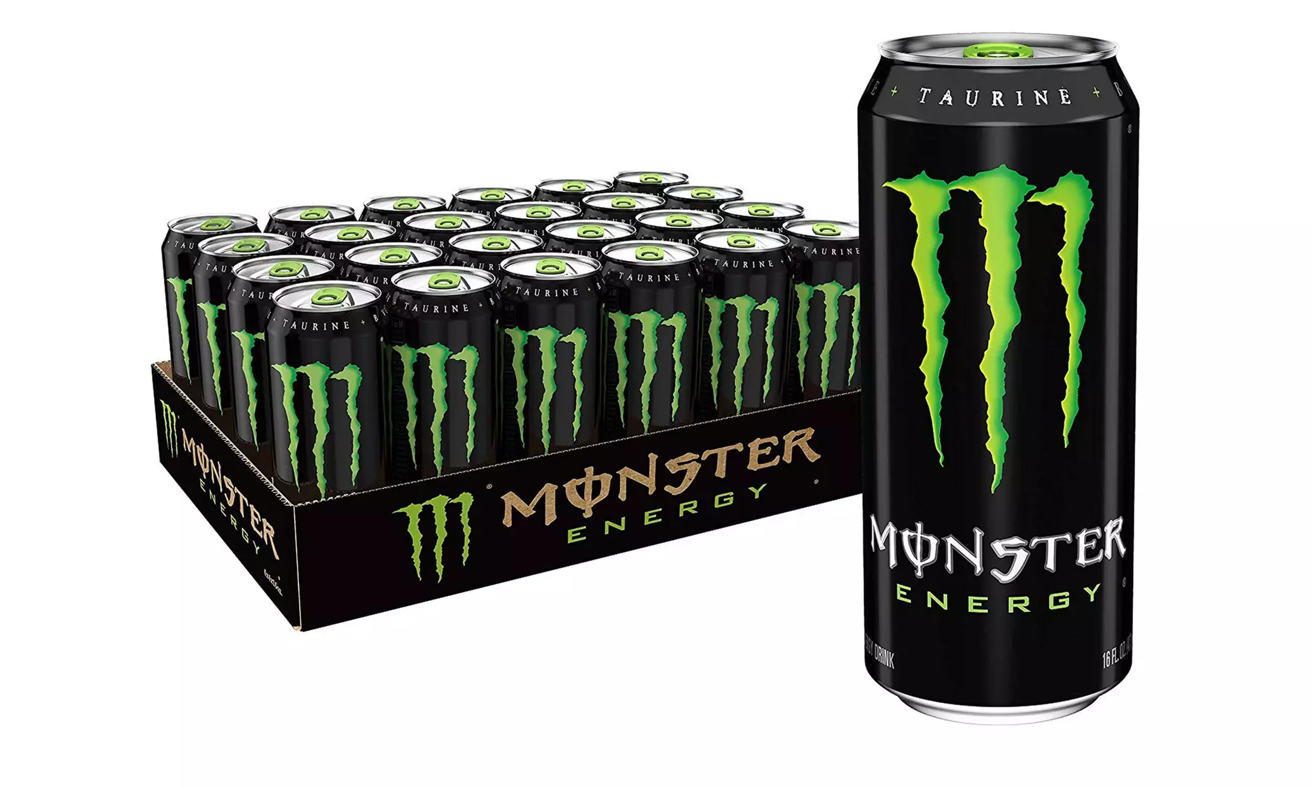 Monster Energy Drink, Green, Original, 16 Ounce, Pack of 24 - Primary Image
