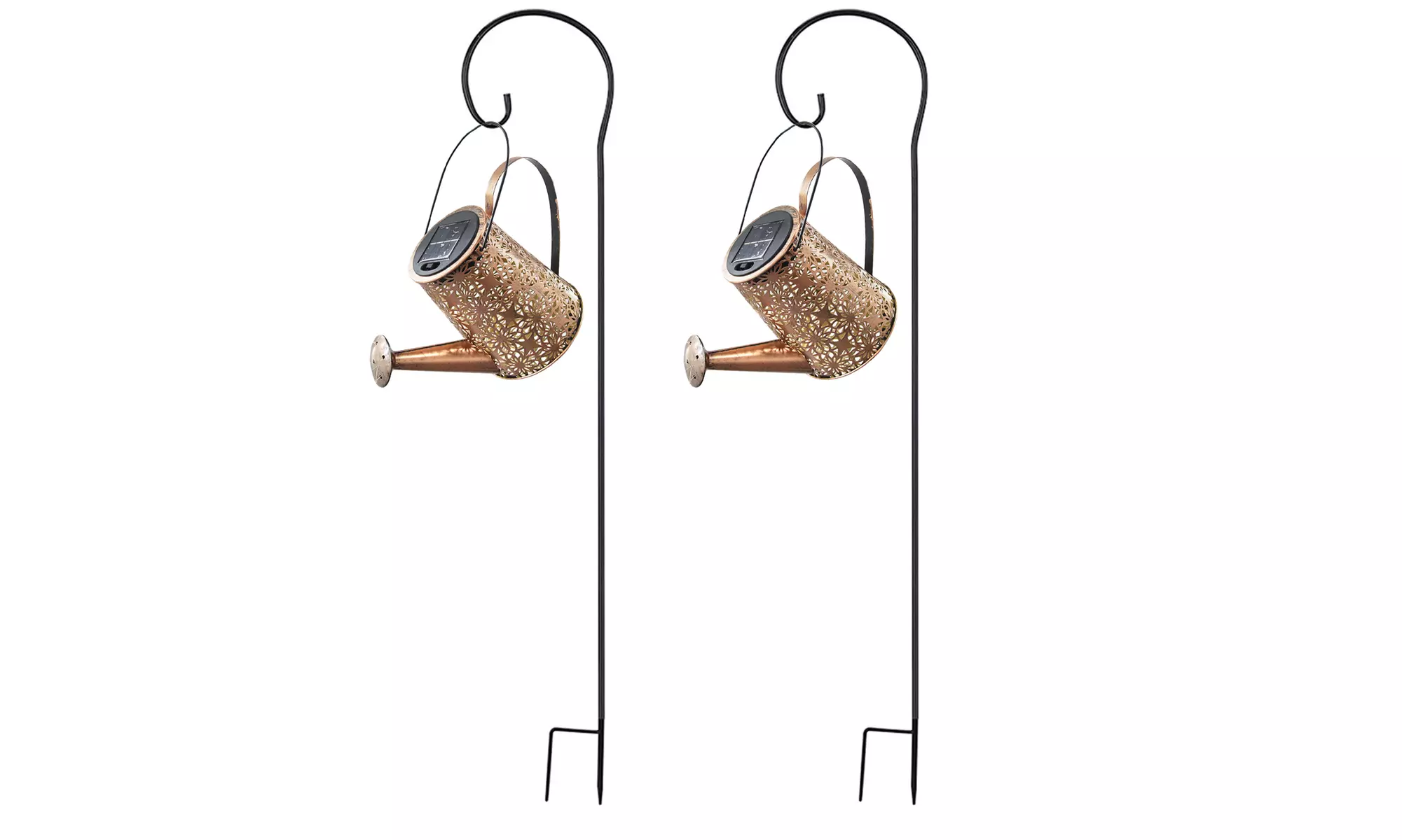 Solar Watering Can with Light String Outdoor Waterproof Christmas Decorations