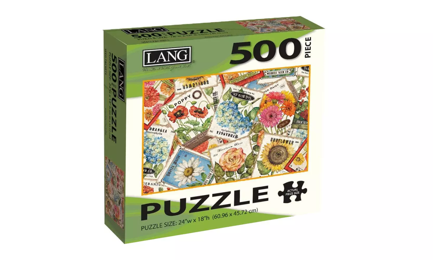 The Lang Companies Garden Gate 500-Piece Puzzle and Seed Packets Puzzle - Second Medium