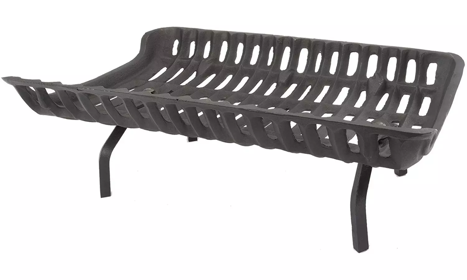 GHP CG30 30 in. Black, Cast Iron Fireplace Grate - Second Medium