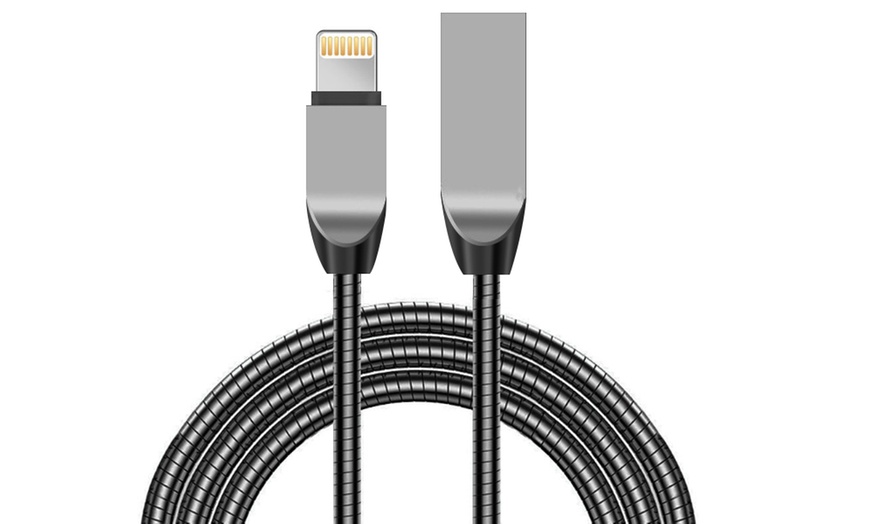 Image 2: Spring Zinc Alloy Cable Iphone Cable