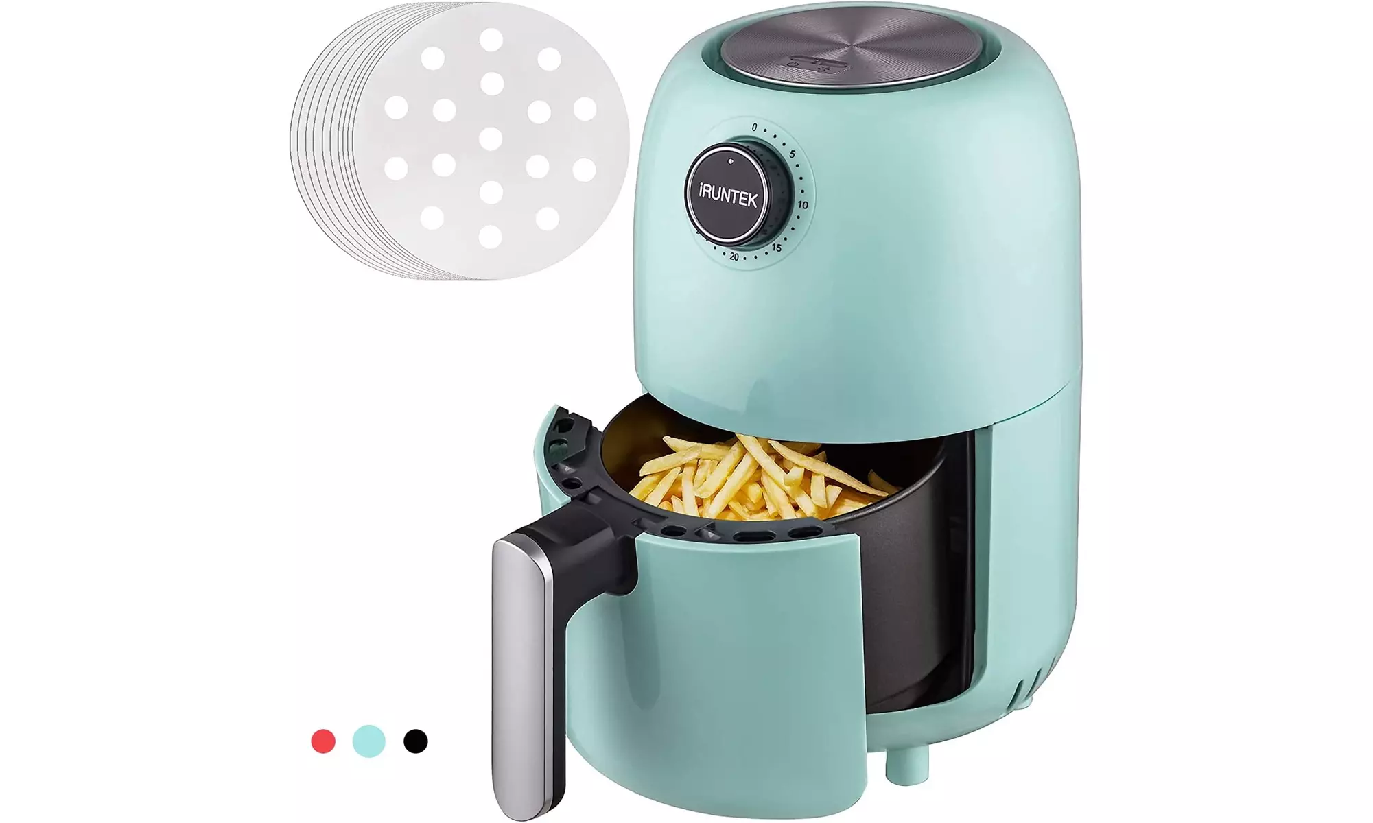 iRUNTEK Mini Compact Air Fryer, 1.3Qt Small Air Fryer - Primary Image