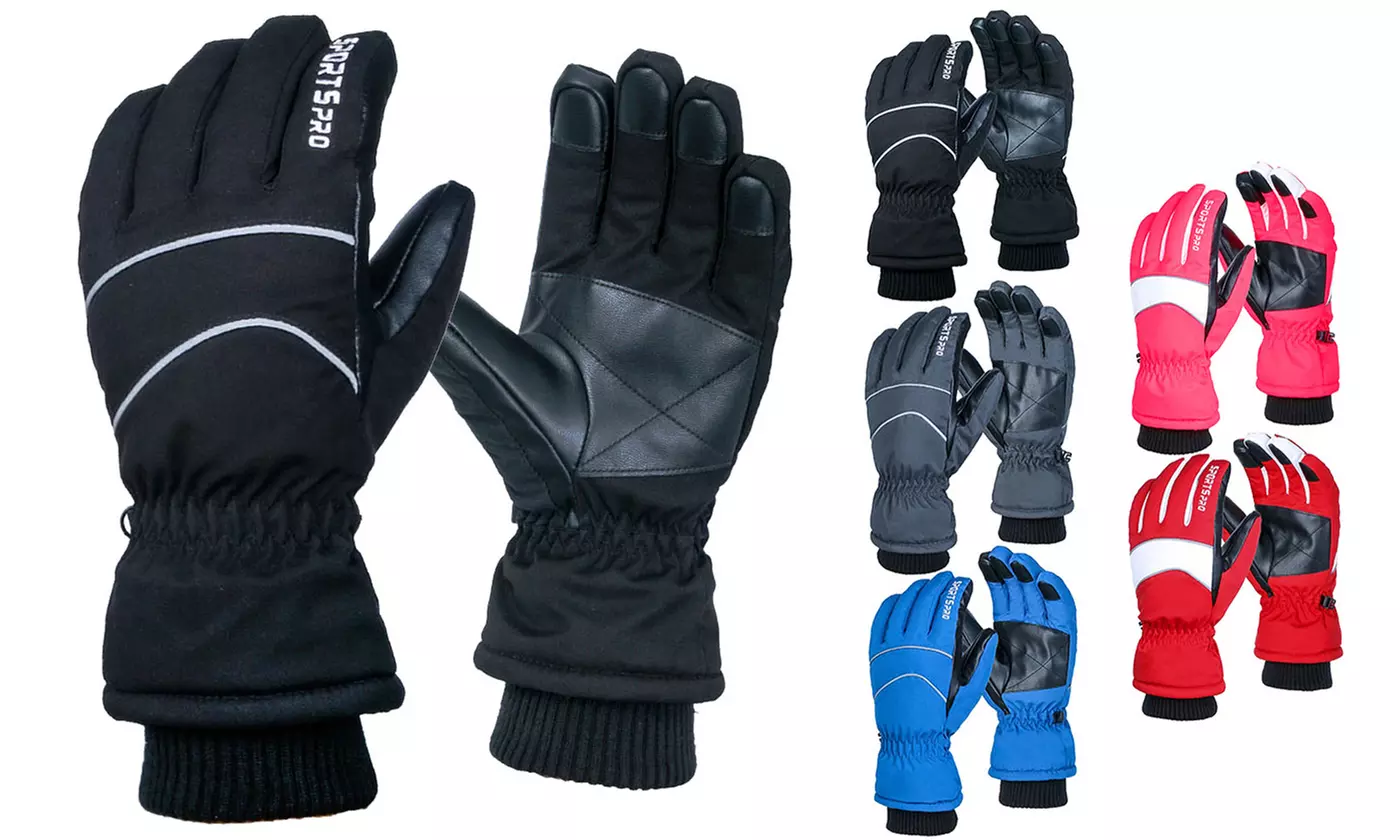 Waterproof Winter Ski Gloves Touch Screen Warm Mittens Motorcycle Snowboard - Primary Image