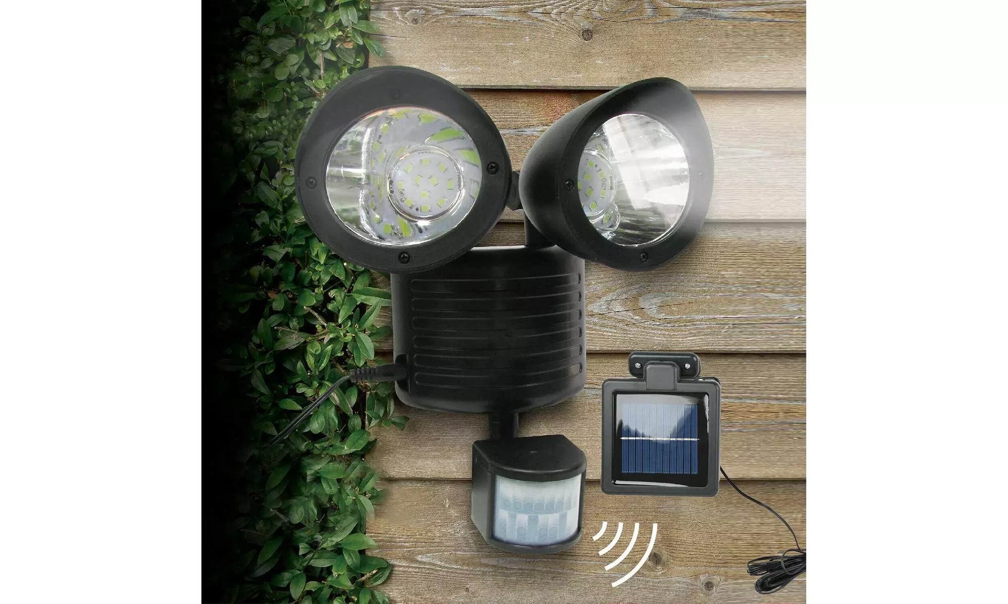 22 LED Dual Security Detector Solar Spot Light Motion Sensor Outdoor Floodlight - Second Medium