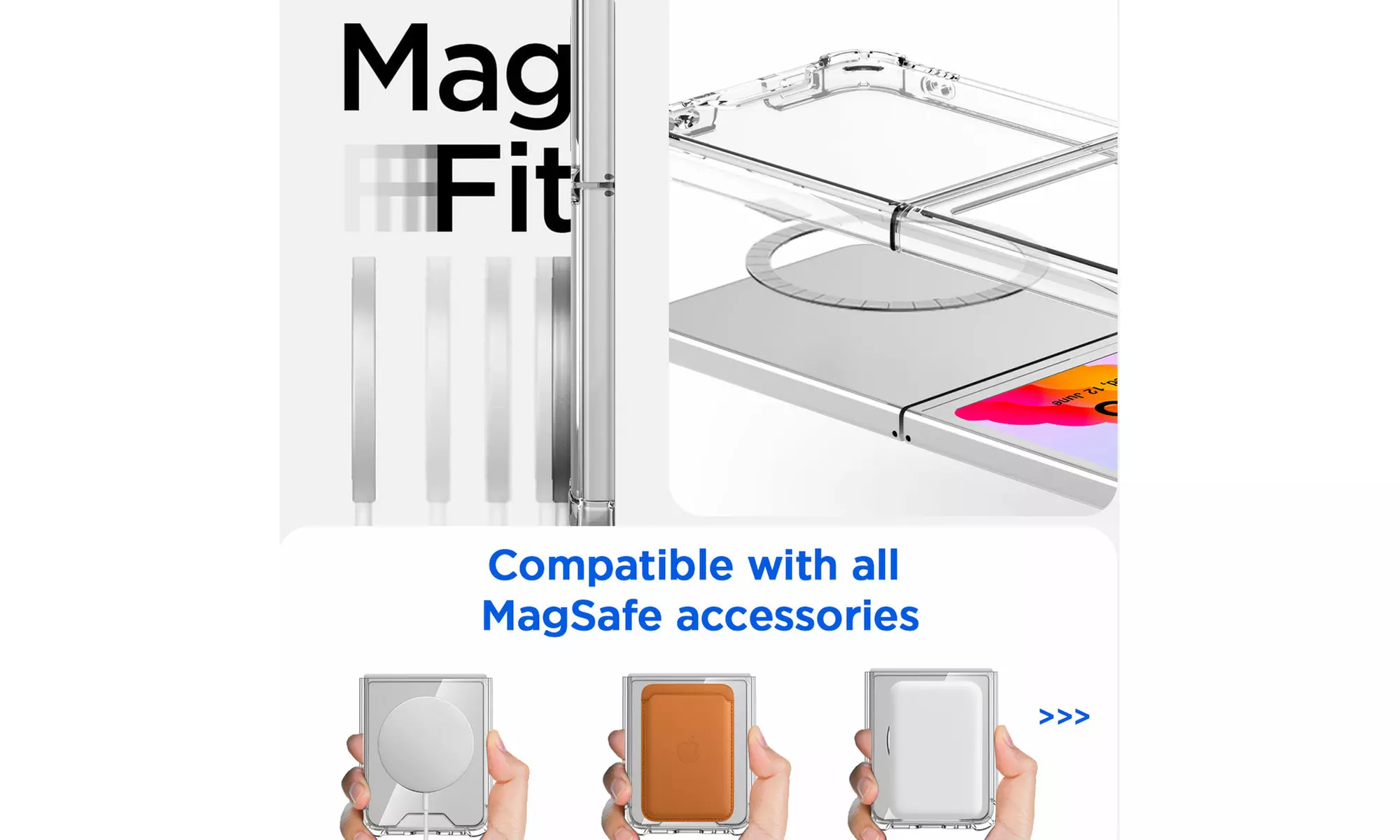 For Samsung Galaxy Z Flip 6 5G MagSafe Clear Case Shockproof  Ultra Slim Cover