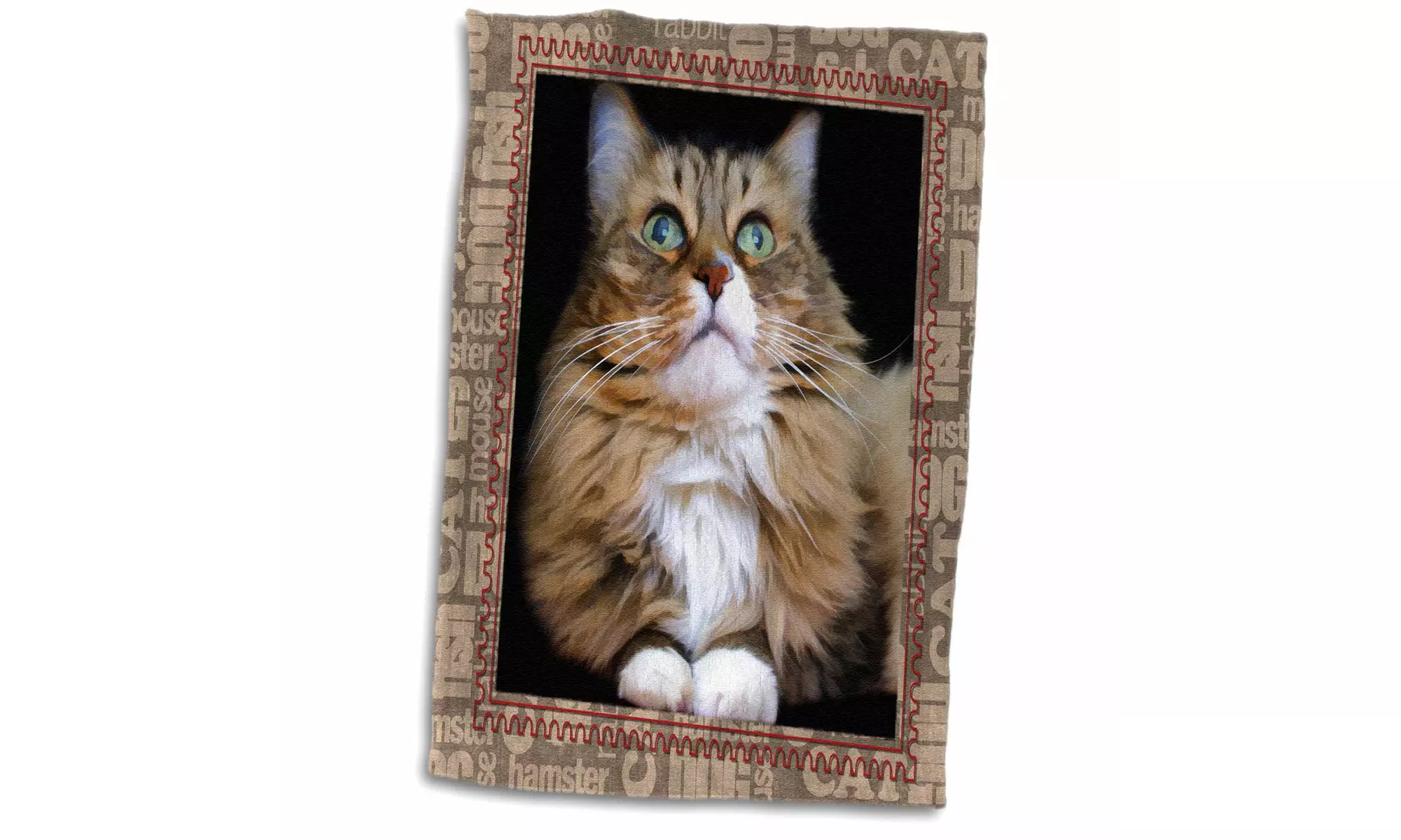  Towel - Fred the Cat - 15 by 22-inches  - Primary Image